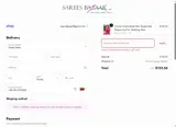 Sarees Bazaar coupon verification screenshot