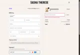 Sasha Therese coupon verification screenshot
