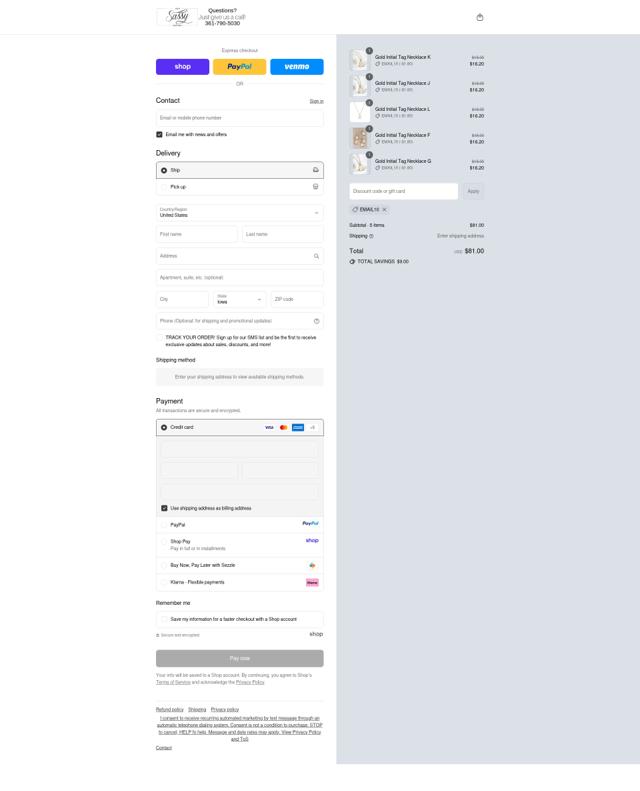 Sassy checkout page showing Sassy discount code box | Screenshot taken by SimplyCodes community member on Sep 12, 2025