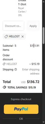 Sauce Warehouse coupon verification screenshot