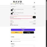 SAVD Clothing coupon verification screenshot