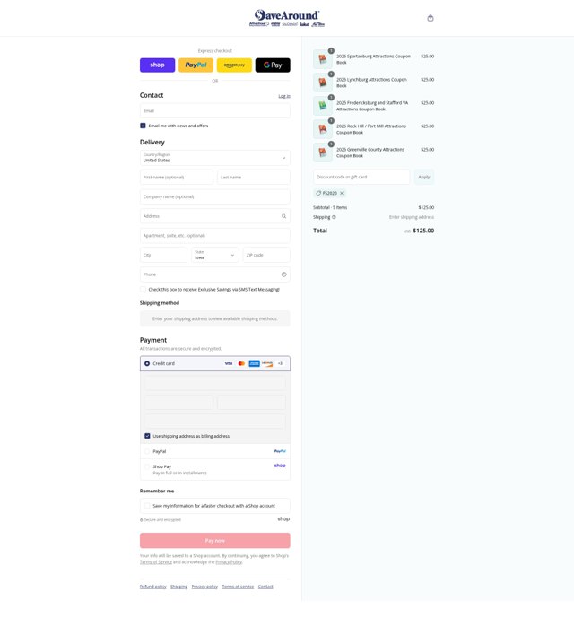 SaveAround checkout page showing SaveAround coupon code box | Screenshot taken by SimplyCodes community member on Sep 7, 2025