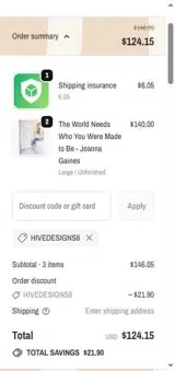 Saved by Grace Co. coupon verification screenshot