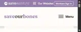Save Our Bones coupon verification screenshot