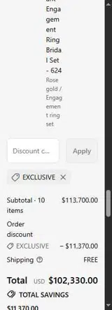 EXCLUSIVE coupon verification screenshot