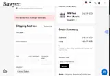 Sawyer Products coupon verification screenshot