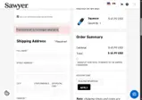 Sawyer Products coupon verification screenshot