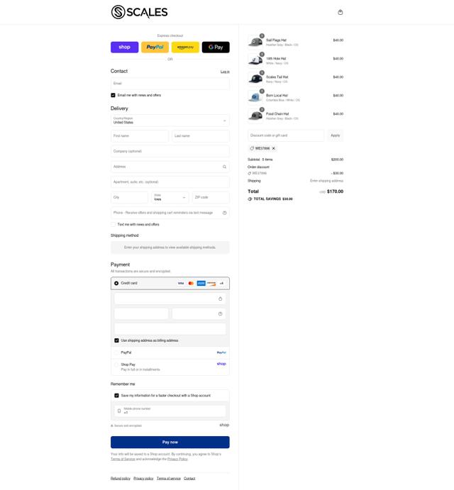 Scales Gear checkout page showing Scales Gear promo code box | Screenshot taken by SimplyCodes community member on Sep 7, 2025