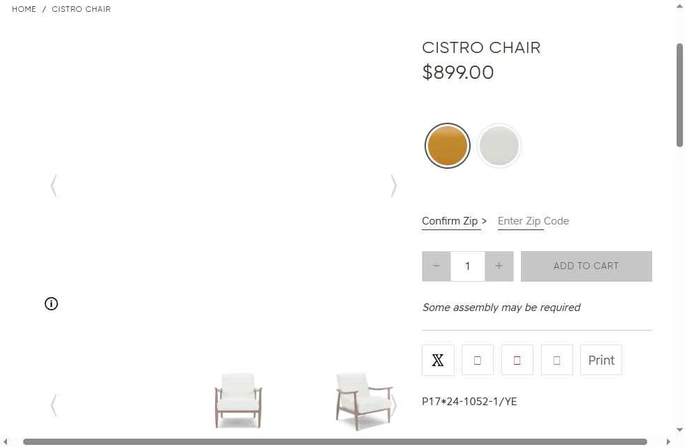 Scandinavian Designs checkout page showing Scandinavian Designs discount code box | Screenshot taken by SimplyCodes community member on Oct 18, 2025