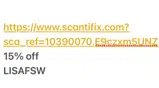 Scantifix coupon verification screenshot