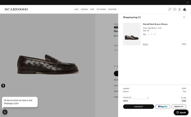 Scarosso checkout page showing Scarosso promo code box | Screenshot taken by SimplyCodes community member on Sep 4, 2025