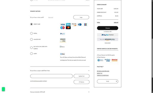 Scarosso checkout page showing Scarosso promo code box | Screenshot taken by SimplyCodes community member on Sep 4, 2025