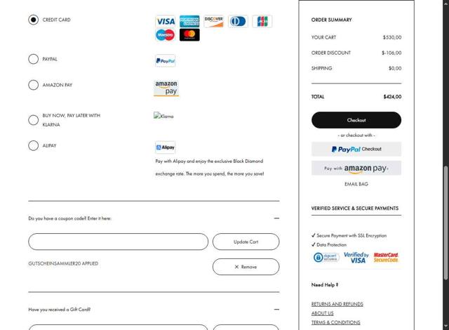 Scarosso checkout page showing Scarosso promo code box | Screenshot taken by SimplyCodes community member on Sep 15, 2025