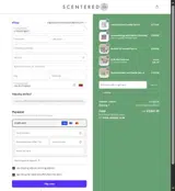 Scentered coupon verification screenshot