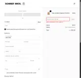Schmidt Bros coupon verification screenshot