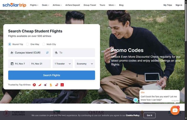 ScholarTrip checkout page showing ScholarTrip promo code box | Screenshot taken by SimplyCodes community member on Sep 9, 2025