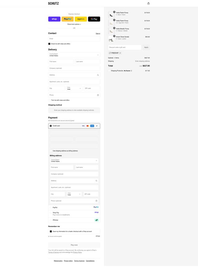 Schutz checkout page showing Schutz discount code box | Screenshot taken by SimplyCodes community member on Sep 13, 2025