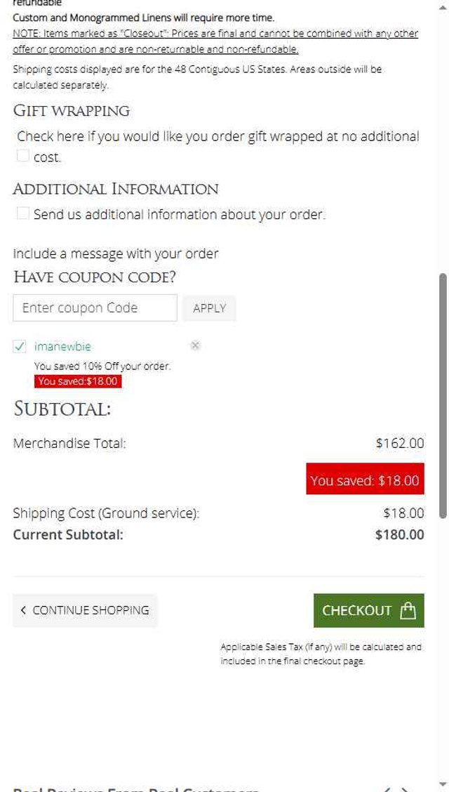 Schweitzer Linen checkout page showing Schweitzer Linen coupon code box | Screenshot taken by SimplyCodes community member on Jul 7, 2025