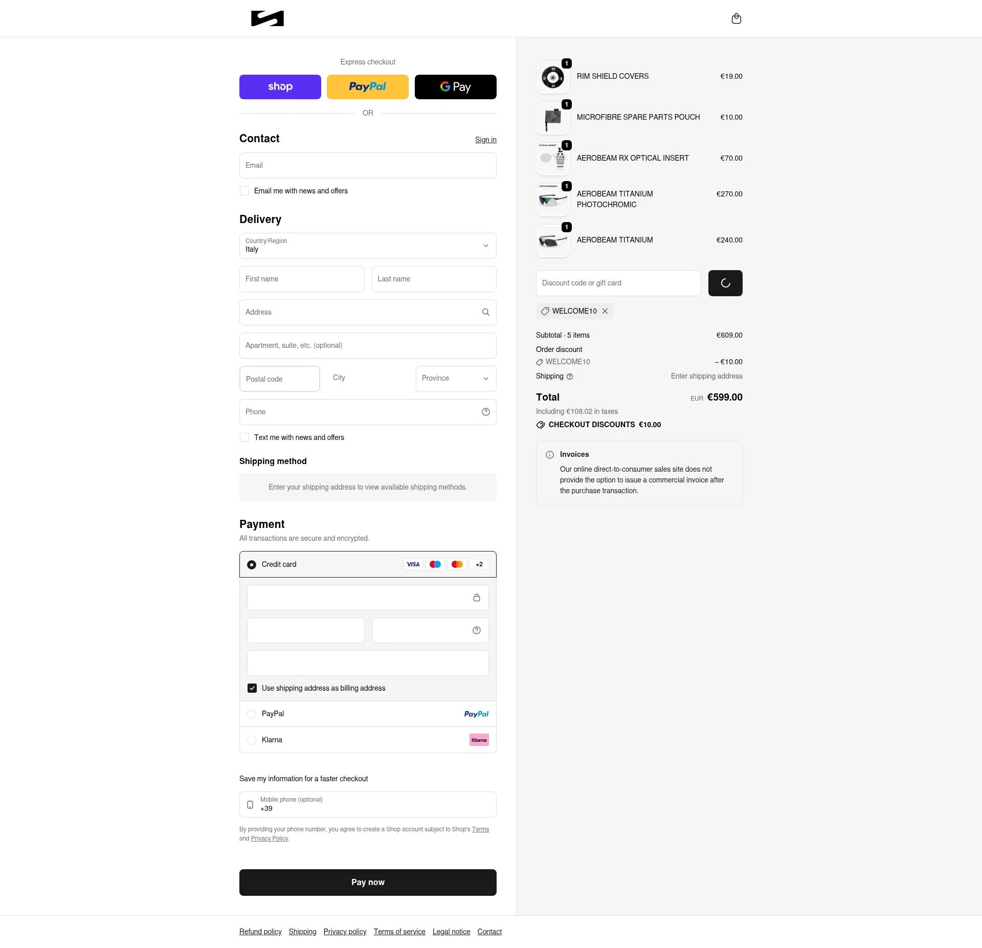 Scicon Sports checkout page showing Scicon Sports promo code box | Screenshot taken by SimplyCodes community member on Feb 5, 2026