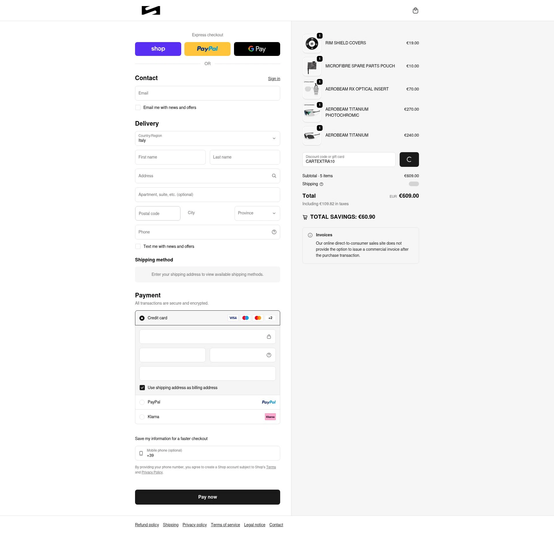 Scicon Sports checkout page showing Scicon Sports promo code box | Screenshot taken by SimplyCodes community member on Feb 10, 2026