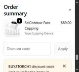 SCIENLODIC coupon verification screenshot