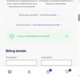 scigold15 coupon verification screenshot