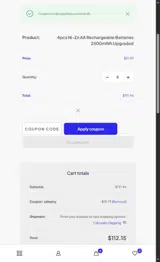 saleptq coupon verification screenshot