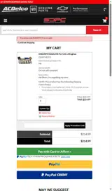 Scoggin-Dickey Parts Center coupon verification screenshot
