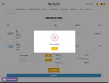 Scojo coupon verification screenshot