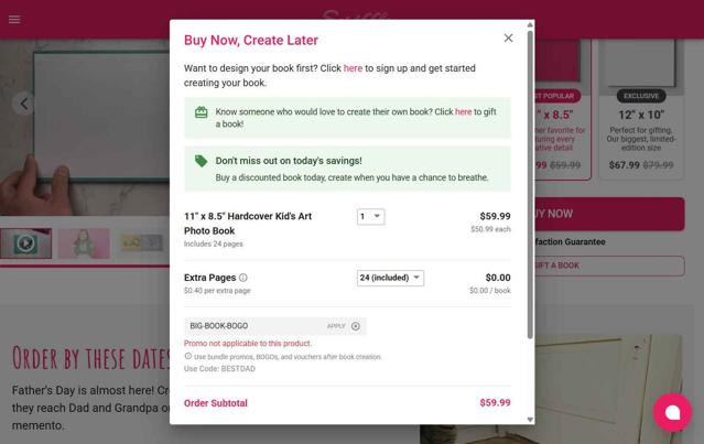 Scribble Art checkout page showing Scribble Art promo code box | Screenshot taken by SimplyCodes community member on May 31, 2025