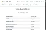 Seabourn Cruise Line coupon verification screenshot