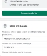 CESTJULS coupon verification screenshot