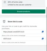 CESTJULS coupon verification screenshot