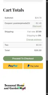 yusnierpineda23 coupon verification screenshot