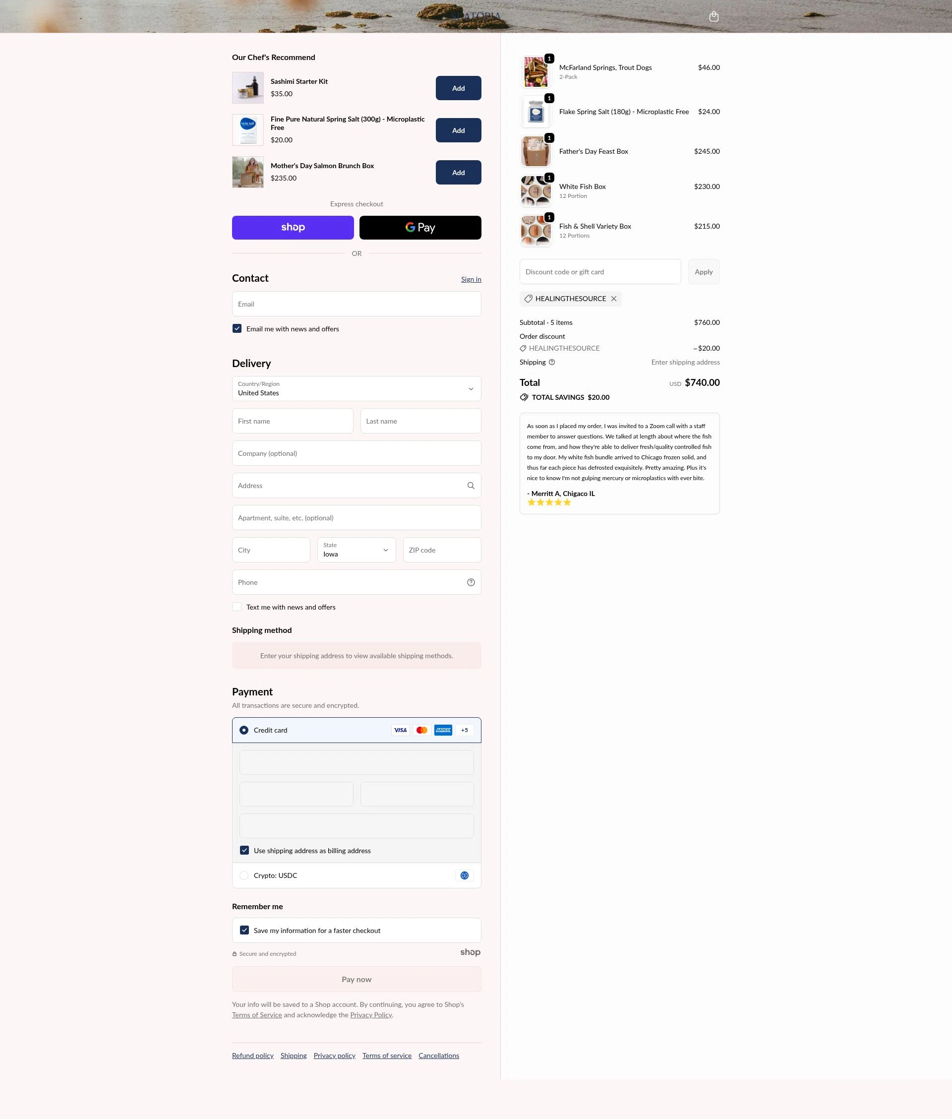 Seatopia checkout page showing Seatopia discount code box | Screenshot taken by SimplyCodes community member on Dec 15, 2025