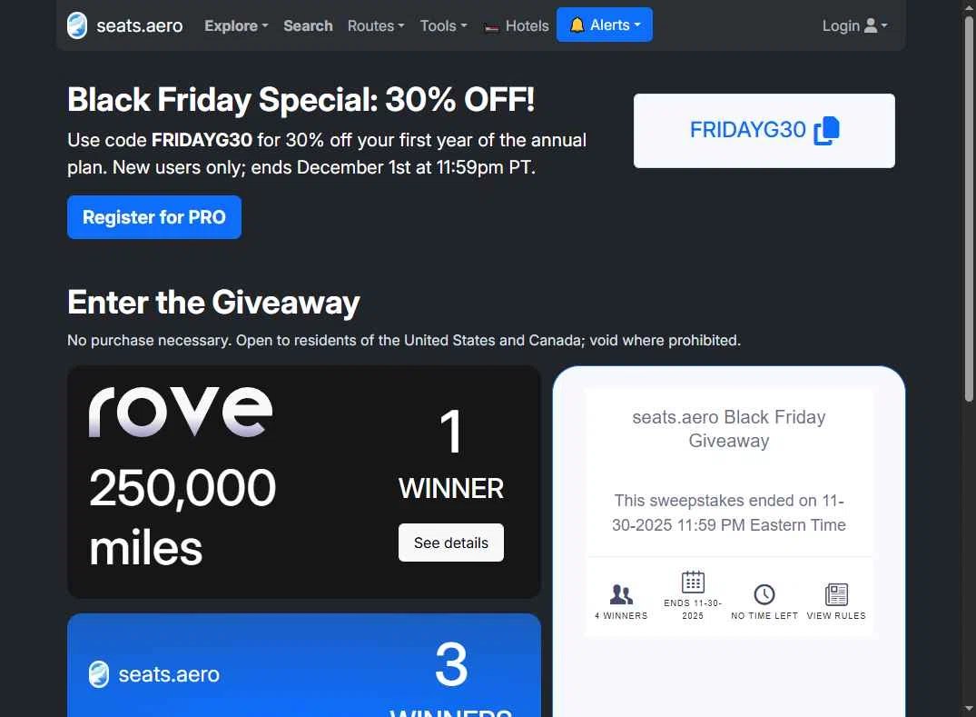 Seats.aero checkout page showing Seats.aero promo code box | Screenshot taken by SimplyCodes community member on Dec 12, 2025