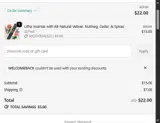 Sea Witch Botanicals coupon verification screenshot
