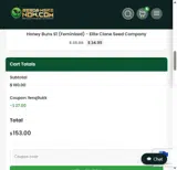 Seeds Here Now coupon verification screenshot