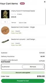 BUDTRAINER coupon verification screenshot