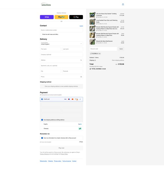 Selections checkout page showing Selections promo code box | Screenshot taken by SimplyCodes community member on Aug 30, 2025