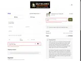 Self Reliance Outfitters coupon verification screenshot