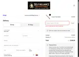 Self Reliance Outfitters coupon verification screenshot