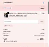 SELina29 coupon verification screenshot