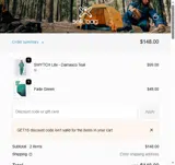 GET15 coupon verification screenshot