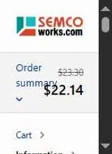 Semcoworks coupon verification screenshot