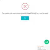 Memorial10 coupon verification screenshot