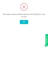 FALLFLAVORS coupon verification screenshot