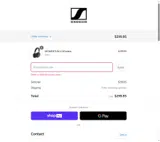 Sennheiser AU coupon verification screenshot
