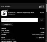 Sennheiser AU coupon verification screenshot