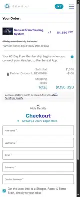 BEYOND8 coupon verification screenshot